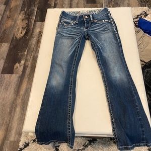 Blue wash Artist Bootcut jeans